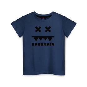 Детская футболка хлопок с принтом Eatbrain Logo , 100% хлопок | круглый вырез горловины, полуприлегающий силуэт, длина до линии бедер | Тематика изображения на принте: eatbrain | music | для любителей жирного neurofunk звучания.drum