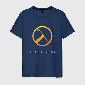 Мужская футболка хлопок с принтом BLACK MESA , 100% хлопок | прямой крой, круглый вырез горловины, длина до линии бедер, слегка спущенное плечо. | Тематика изображения на принте: black mesa