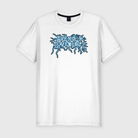 Мужская футболка премиум с принтом Avenged Sevenfold logo3 , 92% хлопок, 8% лайкра | приталенный силуэт, круглый вырез ворота, длина до линии бедра, короткий рукав | 
