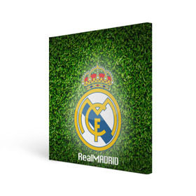 Холст квадратный с принтом Real Madrid , 100% ПВХ |  | Тематика изображения на принте: real madrid | реал мадрид | спорт | фк | футбол