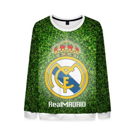 Мужской свитшот 3D с принтом Real Madrid , 100% полиэстер с мягким внутренним слоем | круглый вырез горловины, мягкая резинка на манжетах и поясе, свободная посадка по фигуре | real madrid | реал мадрид | спорт | фк | футбол