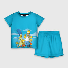 Детский костюм с шортами 3D с принтом Симпсоны ,  |  | гомер
