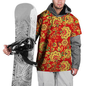 Накидка на куртку 3D с принтом Хохлома , 100% полиэстер |  | Тематика изображения на принте: роспись | узор