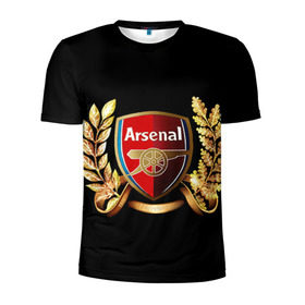 Мужская футболка 3D спортивная с принтом Arsenal , 100% полиэстер с улучшенными характеристиками | приталенный силуэт, круглая горловина, широкие плечи, сужается к линии бедра | арсенал