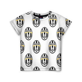 Детская футболка 3D с принтом Juventus , 100% гипоаллергенный полиэфир | прямой крой, круглый вырез горловины, длина до линии бедер, чуть спущенное плечо, ткань немного тянется | juventus | спорт | фк | футбол | ювентус