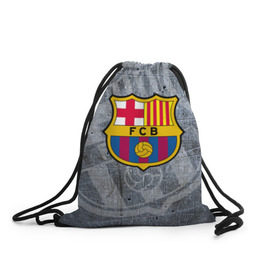 Рюкзак-мешок 3D с принтом Barcelona , 100% полиэстер | плотность ткани — 200 г/м2, размер — 35 х 45 см; лямки — толстые шнурки, застежка на шнуровке, без карманов и подкладки | barcelona | барса | барселона | спорт | футбол