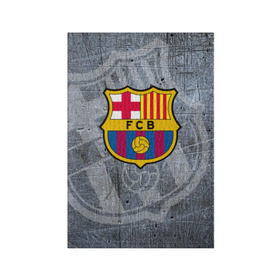 Обложка для паспорта матовая кожа с принтом Barcelona , натуральная матовая кожа | размер 19,3 х 13,7 см; прозрачные пластиковые крепления | Тематика изображения на принте: barcelona | барса | барселона | спорт | футбол