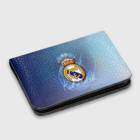 Картхолдер с принтом с принтом Real Madrid , натуральная матовая кожа | размер 7,3 х 10 см; кардхолдер имеет 4 кармана для карт; | real madrid | реал мадрид | спорт | футбол