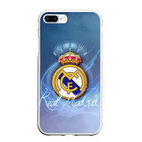 Чехол для iPhone 7Plus/8 Plus матовый с принтом Real Madrid , Силикон | Область печати: задняя сторона чехла, без боковых панелей | real madrid | реал мадрид | спорт | футбол