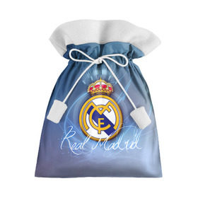 Подарочный 3D мешок с принтом Real Madrid , 100% полиэстер | Размер: 29*39 см | real madrid | реал мадрид | спорт | футбол