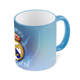 Кружка 3D с принтом Real Madrid , керамика | ёмкость 330 мл | Тематика изображения на принте: real madrid | реал мадрид | спорт | футбол