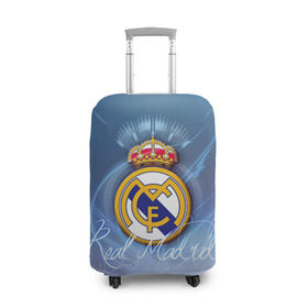 Чехол для чемодана 3D с принтом Real Madrid , 86% полиэфир, 14% спандекс | двустороннее нанесение принта, прорези для ручек и колес | real madrid | реал мадрид | спорт | футбол