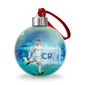 Ёлочный шар с принтом Ronaldo , Пластик | Диаметр: 77 мм | роналдо