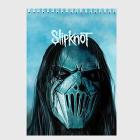 Скетчбук с принтом Slipknot , 100% бумага
 | 48 листов, плотность листов — 100 г/м2, плотность картонной обложки — 250 г/м2. Листы скреплены сверху удобной пружинной спиралью | deth | rock | slipknot | маска | мрак | рок | слипнот