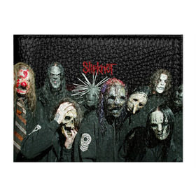 Обложка для студенческого билета с принтом Slipknot , натуральная кожа | Размер: 11*8 см; Печать на всей внешней стороне | deth | rock | slipknot | маска | мрак | рок | слипнот
