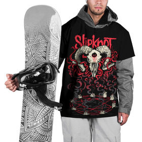 Накидка на куртку 3D с принтом Slipknot , 100% полиэстер |  | Тематика изображения на принте: deth | rock | slipknot | баран | маска | мрак | рок | слипнот | череп