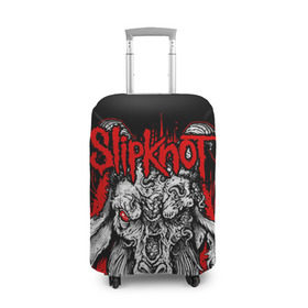 Чехол для чемодана 3D с принтом Slipknot , 86% полиэфир, 14% спандекс | двустороннее нанесение принта, прорези для ручек и колес | deth | rock | slipknot | маска | мрак | рок | слипнот | череп