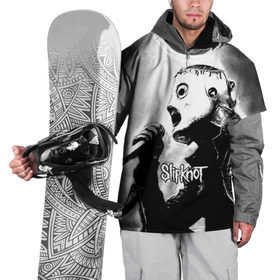 Накидка на куртку 3D с принтом Slipknot , 100% полиэстер |  | rock | slipknot | маска | мрак | рок | слипнот