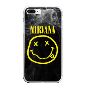Чехол для iPhone 7Plus/8 Plus матовый с принтом Nirvana , Силикон | Область печати: задняя сторона чехла, без боковых панелей | cobain | curt | nirvana | rock | smile | кобейн | курт | рок | смайл