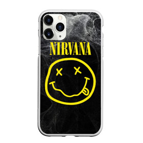 Чехол для iPhone 11 Pro матовый с принтом Nirvana , Силикон |  | cobain | curt | nirvana | rock | smile | кобейн | курт | рок | смайл