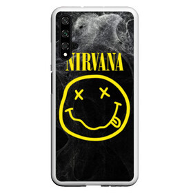 Чехол для Honor 20 с принтом Nirvana , Силикон | Область печати: задняя сторона чехла, без боковых панелей | cobain | curt | nirvana | rock | smile | кобейн | курт | рок | смайл