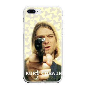 Чехол для iPhone 7Plus/8 Plus матовый с принтом Nirvana , Силикон | Область печати: задняя сторона чехла, без боковых панелей | cobain | curt | nirvana | rock | кобейн | курт | рок