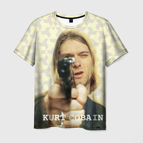 Мужская футболка 3D с принтом Nirvana , 100% полиэфир | прямой крой, круглый вырез горловины, длина до линии бедер | Тематика изображения на принте: cobain | curt | nirvana | rock | кобейн | курт | рок