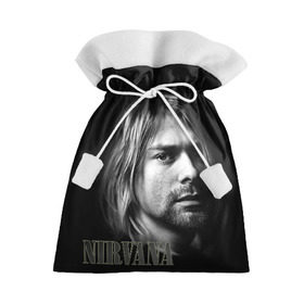 Подарочный 3D мешок с принтом Nirvana , 100% полиэстер | Размер: 29*39 см | Тематика изображения на принте: cobain | curt | nirvana | rock | кобейн | курт | рок