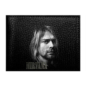 Обложка для студенческого билета с принтом Nirvana , натуральная кожа | Размер: 11*8 см; Печать на всей внешней стороне | Тематика изображения на принте: cobain | curt | nirvana | rock | кобейн | курт | рок