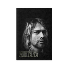 Обложка для паспорта матовая кожа с принтом Nirvana , натуральная матовая кожа | размер 19,3 х 13,7 см; прозрачные пластиковые крепления | cobain | curt | nirvana | rock | кобейн | курт | рок