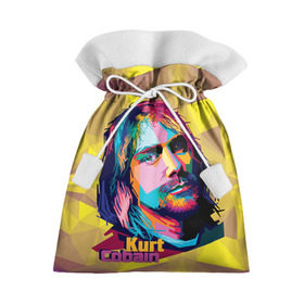 Подарочный 3D мешок с принтом Nirvana , 100% полиэстер | Размер: 29*39 см | cobain | curt | nirvana | rock | абстракт | кобейн | курт | рок