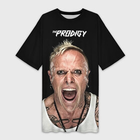 Платье-футболка 3D с принтом The Prodigy ,  |  | dnb | drum | rave | продиджи | рейв | рэйв