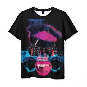 Мужская футболка 3D с принтом The Prodigy , 100% полиэфир | прямой крой, круглый вырез горловины, длина до линии бедер | Тематика изображения на принте: лиса