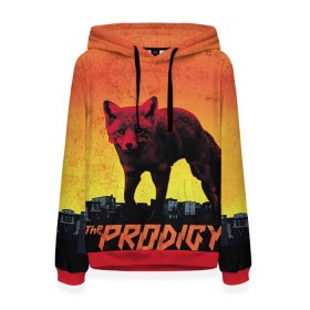 Женская толстовка 3D с принтом The Prodigy , 100% полиэстер  | двухслойный капюшон со шнурком для регулировки, мягкие манжеты на рукавах и по низу толстовки, спереди карман-кенгуру с мягким внутренним слоем. | лиса