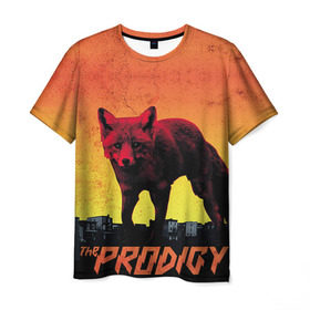 Мужская футболка 3D с принтом The Prodigy , 100% полиэфир | прямой крой, круглый вырез горловины, длина до линии бедер | лиса