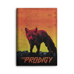 Обложка для автодокументов с принтом The Prodigy , натуральная кожа |  размер 19,9*13 см; внутри 4 больших “конверта” для документов и один маленький отдел — туда идеально встанут права | лиса