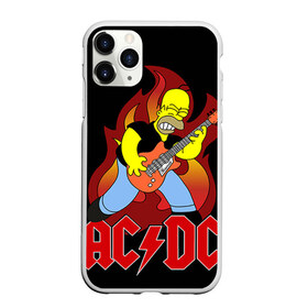 Чехол для iPhone 11 Pro матовый с принтом AC DC , Силикон |  | Тематика изображения на принте: ac dc | acdc | rock | рок | эйсидиси
