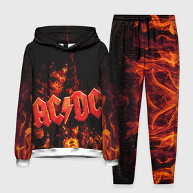 Мужской костюм 3D (с толстовкой) с принтом AC DC ,  |  | Тематика изображения на принте: ac dc | acdc | rock | рок | эйсидиси