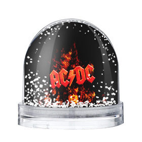 Снежный шар с принтом AC/DC , Пластик | Изображение внутри шара печатается на глянцевой фотобумаге с двух сторон | ac dc | acdc | rock | рок | эйсидиси