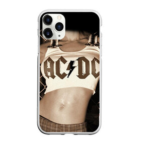 Чехол для iPhone 11 Pro матовый с принтом AC DC , Силикон |  | Тематика изображения на принте: ac dc | acdc | rock | рок | эйсидиси