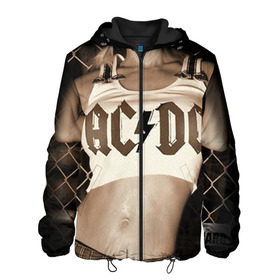 Мужская куртка 3D с принтом AC/DC , ткань верха — 100% полиэстер, подклад — флис | прямой крой, подол и капюшон оформлены резинкой с фиксаторами, два кармана без застежек по бокам, один большой потайной карман на груди. Карман на груди застегивается на липучку | ac dc | acdc | rock | рок | эйсидиси