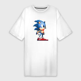Платье-футболка хлопок с принтом Sonic ,  |  | nintendo | sonic | нинтендо | соник