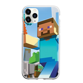 Чехол для iPhone 11 Pro матовый с принтом Майнкрафт , Силикон |  | game | minecraft | pixel | майнкрафт | овцы