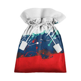 Подарочный 3D мешок с принтом Флаг , 100% полиэстер | Размер: 29*39 см | Тематика изображения на принте: россия | русские | рф | триколор
