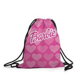 Рюкзак-мешок 3D с принтом Barbie , 100% полиэстер | плотность ткани — 200 г/м2, размер — 35 х 45 см; лямки — толстые шнурки, застежка на шнуровке, без карманов и подкладки | Тематика изображения на принте: barbie | барби | кукла