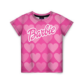 Детская футболка 3D с принтом Barbie , 100% гипоаллергенный полиэфир | прямой крой, круглый вырез горловины, длина до линии бедер, чуть спущенное плечо, ткань немного тянется | barbie | барби | кукла