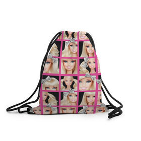 Рюкзак-мешок 3D с принтом Barbie , 100% полиэстер | плотность ткани — 200 г/м2, размер — 35 х 45 см; лямки — толстые шнурки, застежка на шнуровке, без карманов и подкладки | Тематика изображения на принте: barbie | барби | кукла