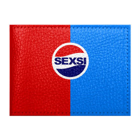 Обложка для студенческого билета с принтом Sexsi , натуральная кожа | Размер: 11*8 см; Печать на всей внешней стороне | антибренд | лого | пепси