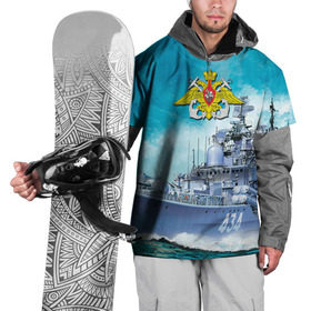 Накидка на куртку 3D с принтом ВМФ , 100% полиэстер |  | Тематика изображения на принте: вмф | корабль | морской флот | россия | рф | силовые структуры