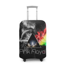 Чехол для чемодана 3D с принтом Pink Floyd , 86% полиэфир, 14% спандекс | двустороннее нанесение принта, прорези для ручек и колес | pink floyd | rock | рок